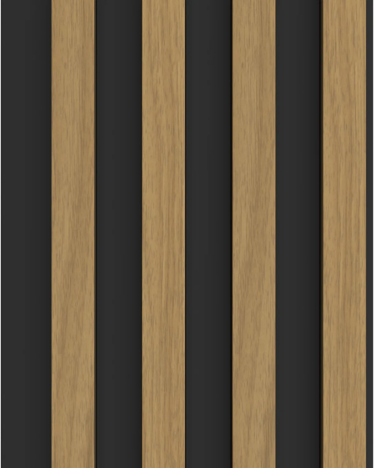 Natural oak and black finish, 160-K7099B panel swatch