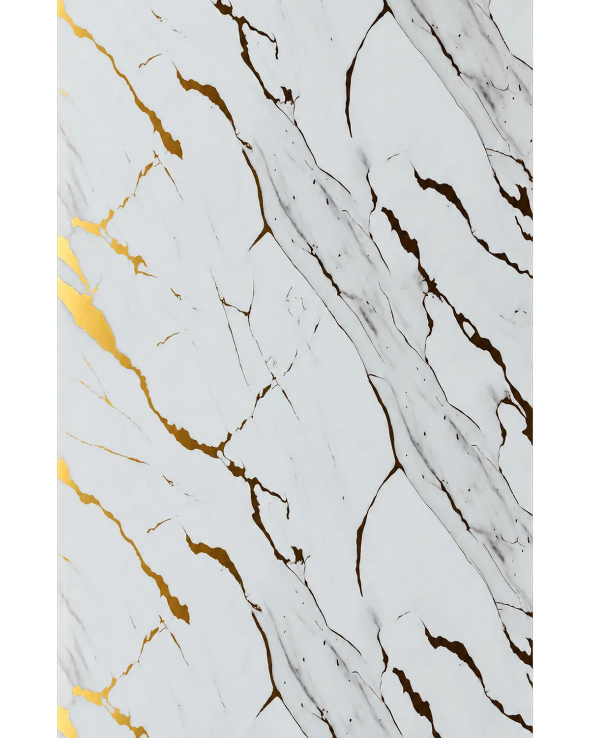 White marble, gold veining finish, LJ80001T panel swatch