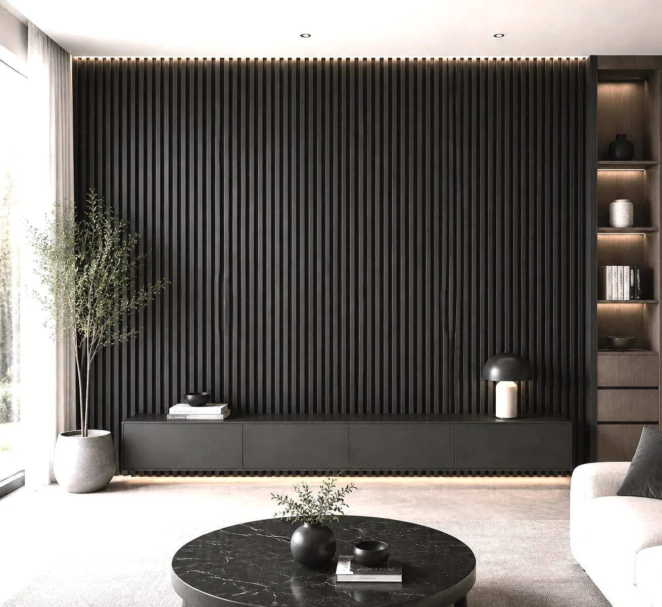 Charcoal panel installed